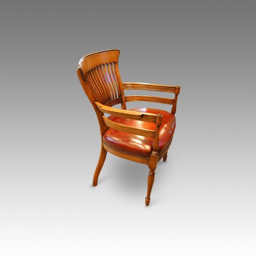 fig 1. Edwardian oak desk chair