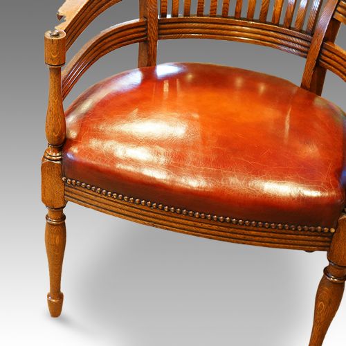 fig 4. Edwardian oak desk chair