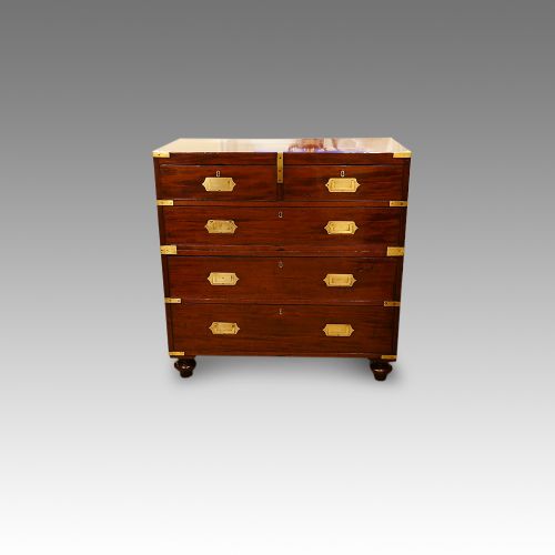 Antique Georgian Mahogany Military Chest