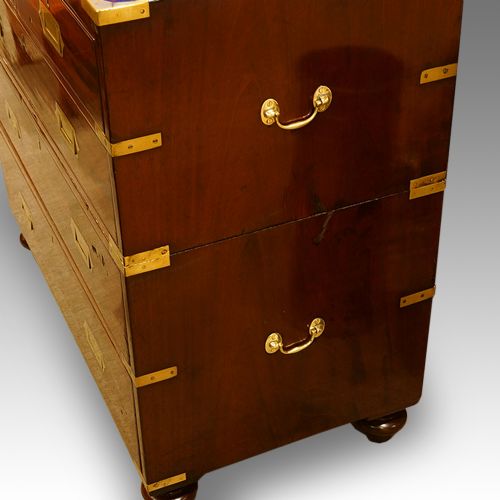 fig 2. Antique Georgian mahogany military chest