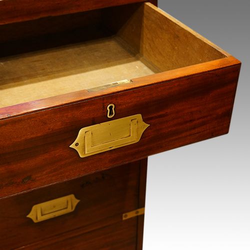 fig 4. Antique Georgian mahogany military chest