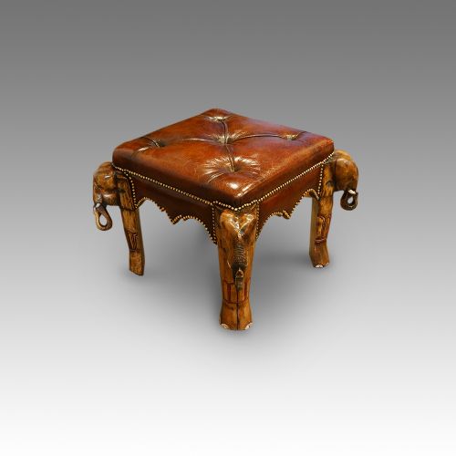 Elephant Leather Coffee Stool