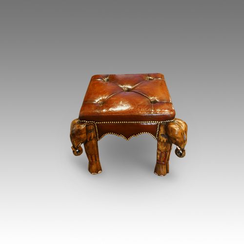 fig 1. Elephant leather coffee stool
