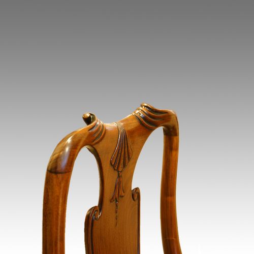 fig 3. Set of 8 mahogany Victorian dining chairs in the Georgian style