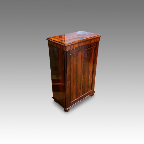 William IV Rosewood Small One Door Side Cabinet