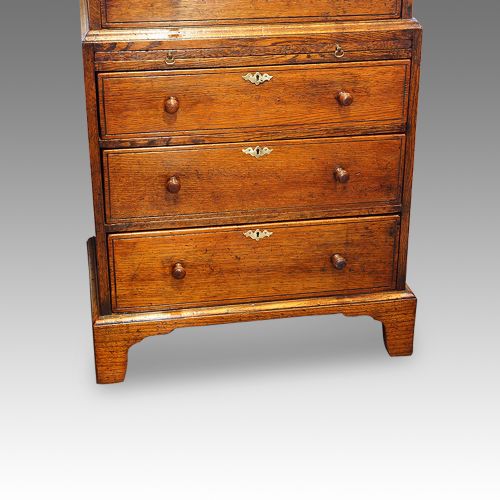 fig 1. 1920’s oak tallboy chest of small size