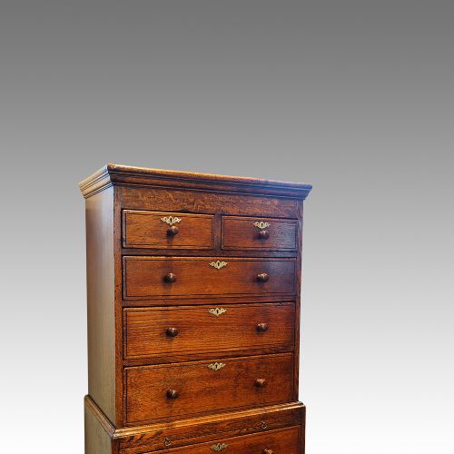 fig 3. 1920’s oak tallboy chest of small size