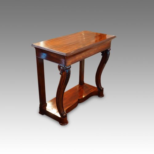William IV Mahogany Console Hall Table