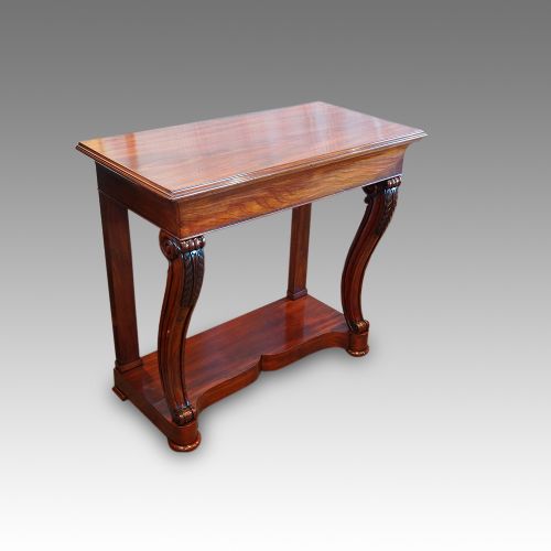 fig 2. William IV mahogany console hall table