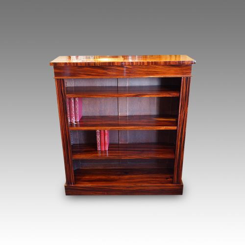 Victorian Open Bookcase in Goncalo Alves