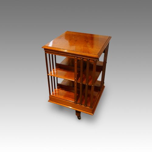 fig 3. Victorian mahogany revolving bookcase