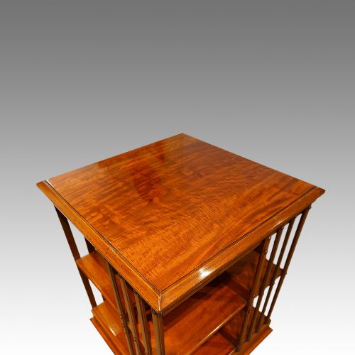 fig 4. Victorian mahogany revolving bookcase