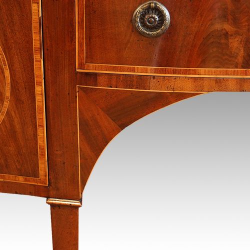 fig 1. Georgian mahogany sideboard of serpentine shape
