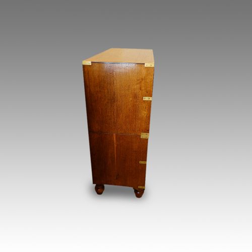 fig 3. Victorian oak brass bound military chest