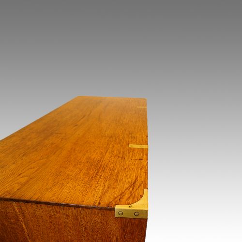 fig 5. Victorian oak brass bound military chest