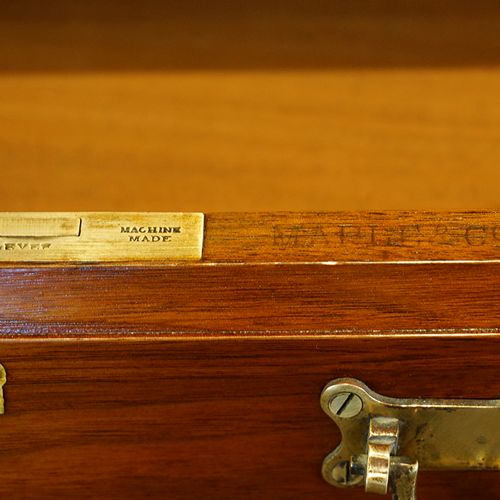 fig 2. Edwardian Maple & co walnut pedestal desk