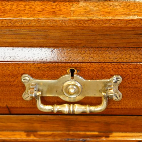 fig 5. Edwardian Maple & co walnut pedestal desk