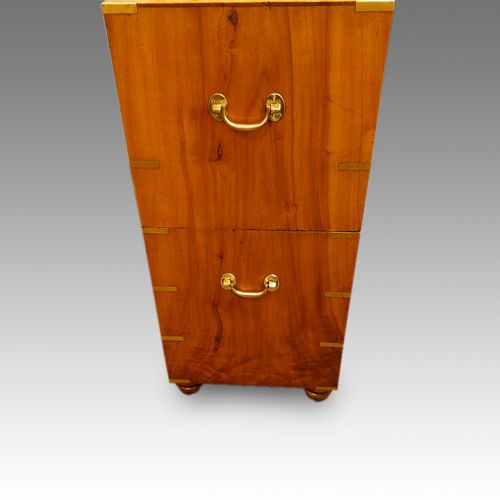 fig 1. Victorian camphorwood brass bound campaign chest