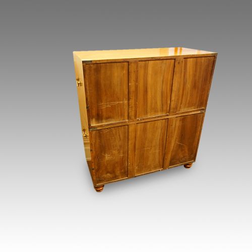 fig 3. Victorian camphorwood brass bound campaign chest