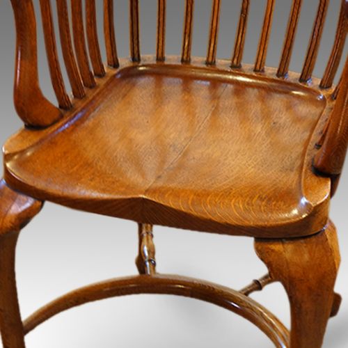 fig 2. Edwardian oak and leather desk chair