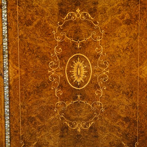 fig 2. Victorian inlaid burr walnut credenza