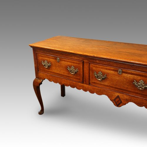 fig 1. Antique oak dresser base