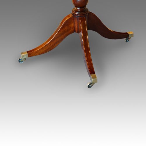 fig 2. Regency style twin pillar mahogany dining table