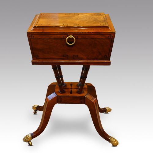 Regency Mahogany Inlaid Workbox