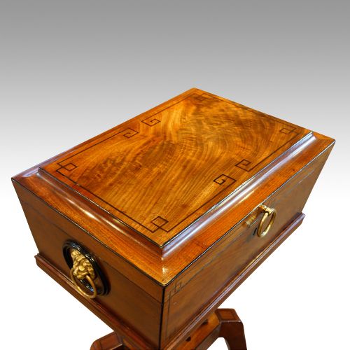 fig 3. Regency mahogany inlaid workbox