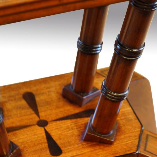 fig 4. Regency mahogany inlaid workbox