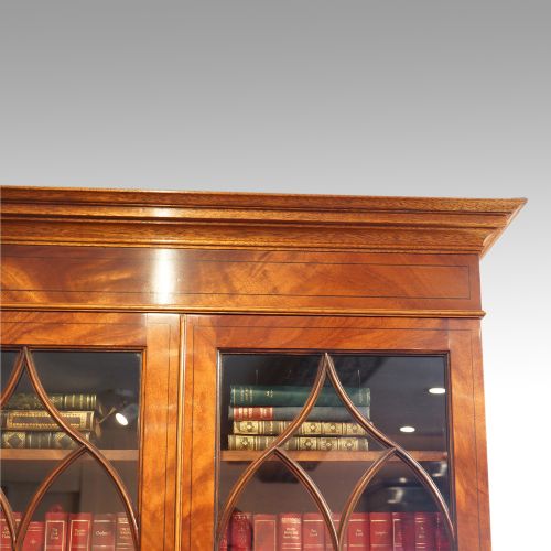 fig 1. Edwardian mahogany cabinet bookcase