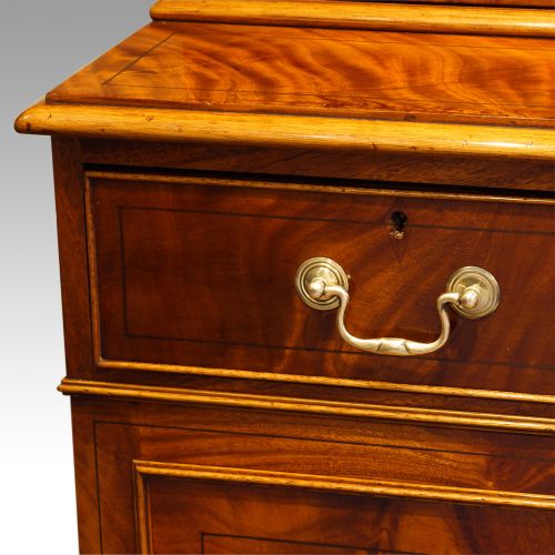 fig 2. Edwardian mahogany cabinet bookcase