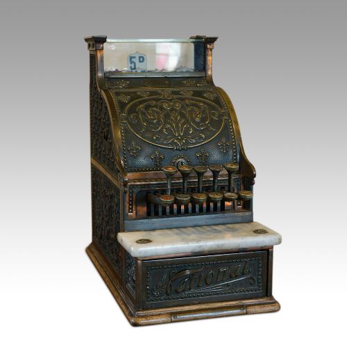 Antique Bronze National Cash Register