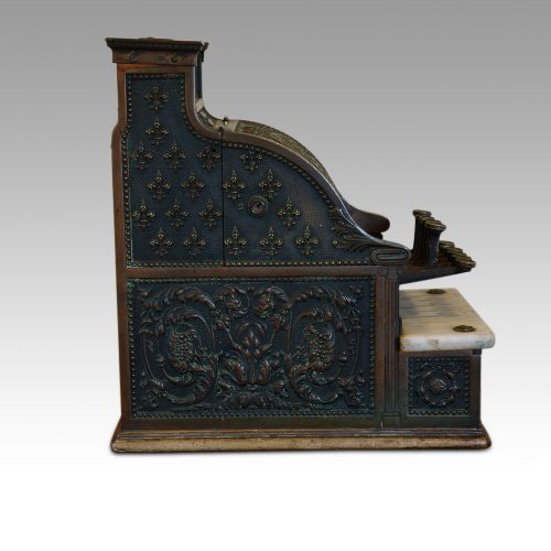 fig 1. Antique bronze National cash register