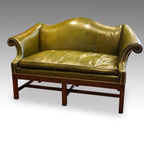 fig 2. Edwardian camel back Chippendale style sofa