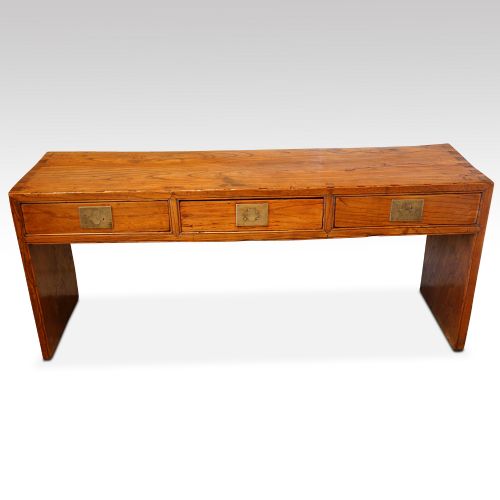 Chinese Elm Low Side Table