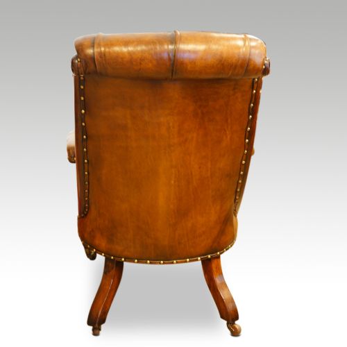 fig 2. Pair of William IV mahogany library chairs