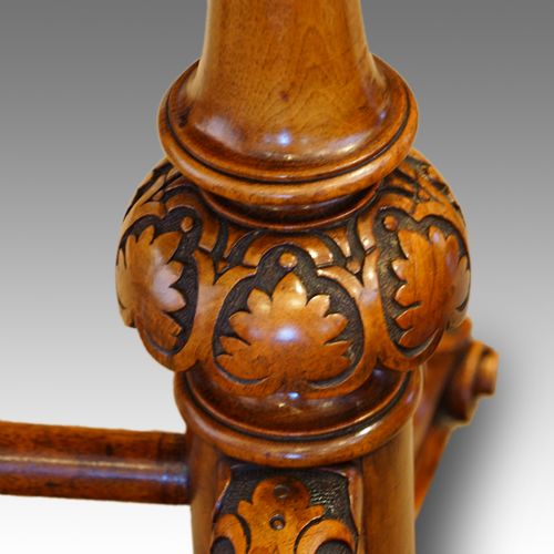 fig 2. Victorian inlaid walnut serpentine card table