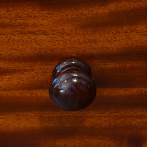 fig 2. Victorian Heal & Co. mahogany chest of drawers