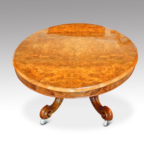 fig 1. Victorian burr walnut coffee table