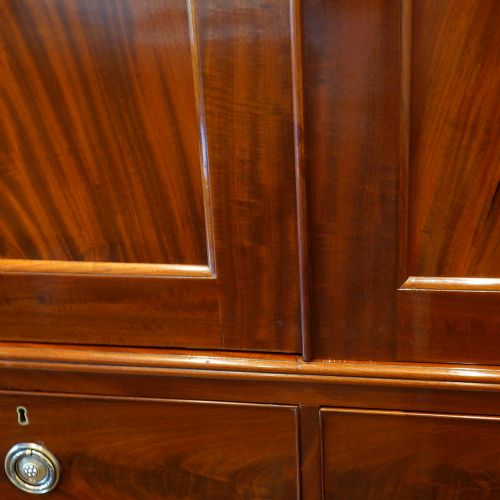fig 1. Victorian mahogany press wardrobe