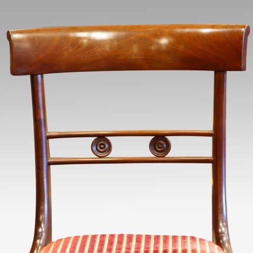 fig 1. Set of 4 Regency mahogany dining chairs