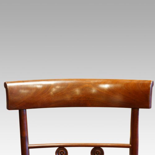 fig 2. Set of 4 Regency mahogany dining chairs