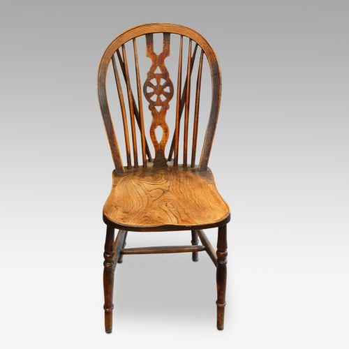 fig 1. Set of 8 antique Windsor chairs