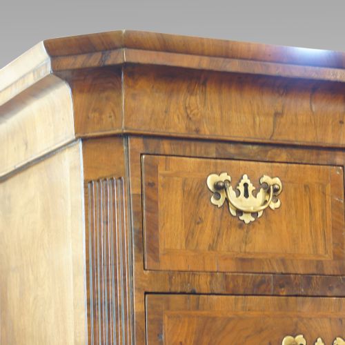 fig 1. 18thc. walnut chest on chest