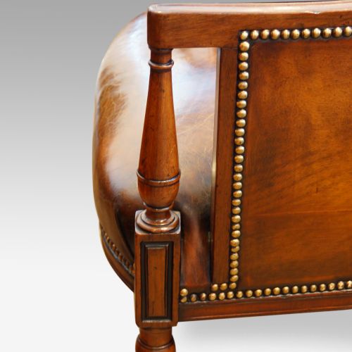fig 1. Pair of late 19thc mahogany library reading chairs