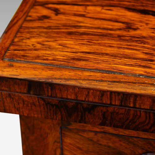 fig 2. William IV rosewood work and card table