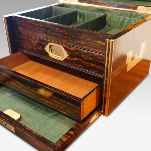 fig 2. Antique Coromandel wood fitted box