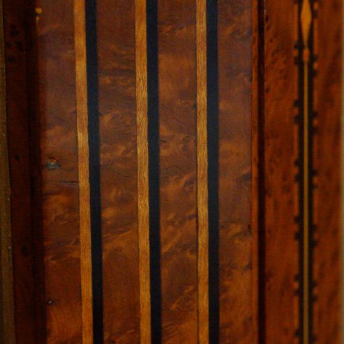 fig 1. Antique Continental amboyna inlaid display cabinet