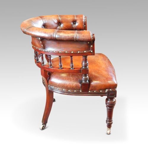 fig 1. Victorian mahogany desk chair